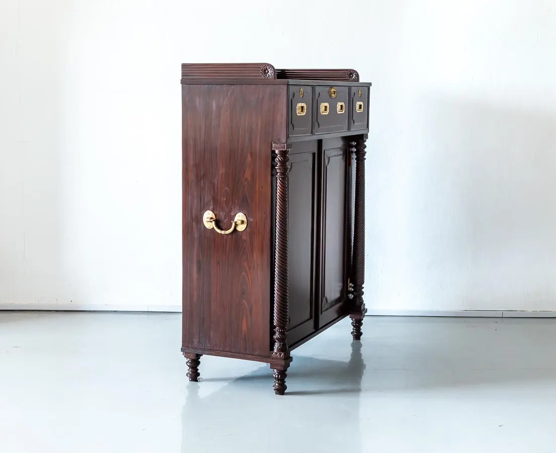 Antique Cupboards - British Colonial Rosewood Sideboard - The Past Perfect Collection- Singapore