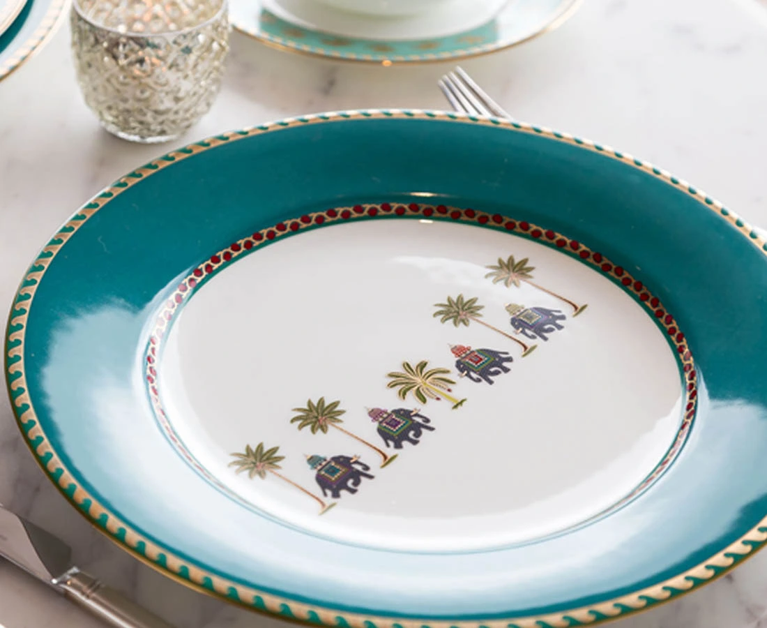 GE-001 2L Indus fine bone china l Good Earth l The Past Perfect Collection l Singapore