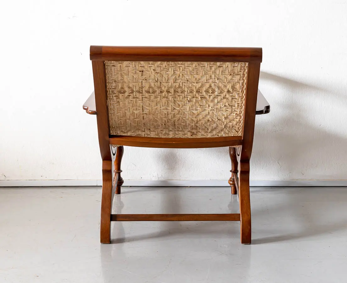Antique Chairs - British Colonial Teakwood Planter's Chair - The Past Perfect Collection - Singapore