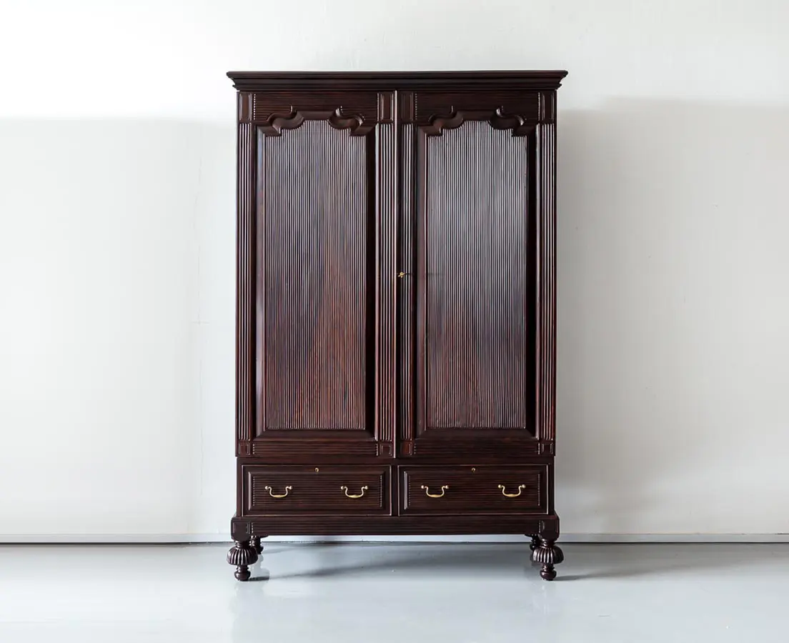 Antique Cupboards - Portuguese Colonial Rosewood Cupboard - The Past Perfect Collection - Singapore