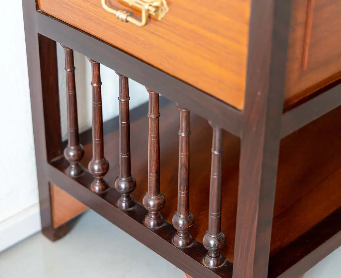 Antique Desks - Art Deco Teakwood Davenport Desk - The Past Perfect Collection - Singapore