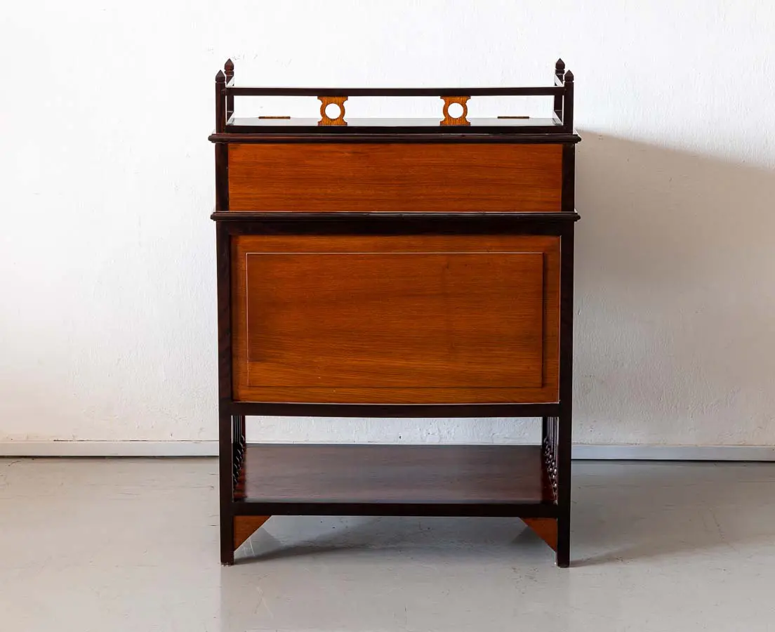 Antique Desks - Art Deco Teakwood Davenport Desk - The Past Perfect Collection - Singapore