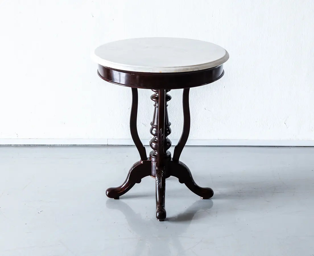 Antique Sidetable with Marble Top - The Past Perfect Collection - Singapore