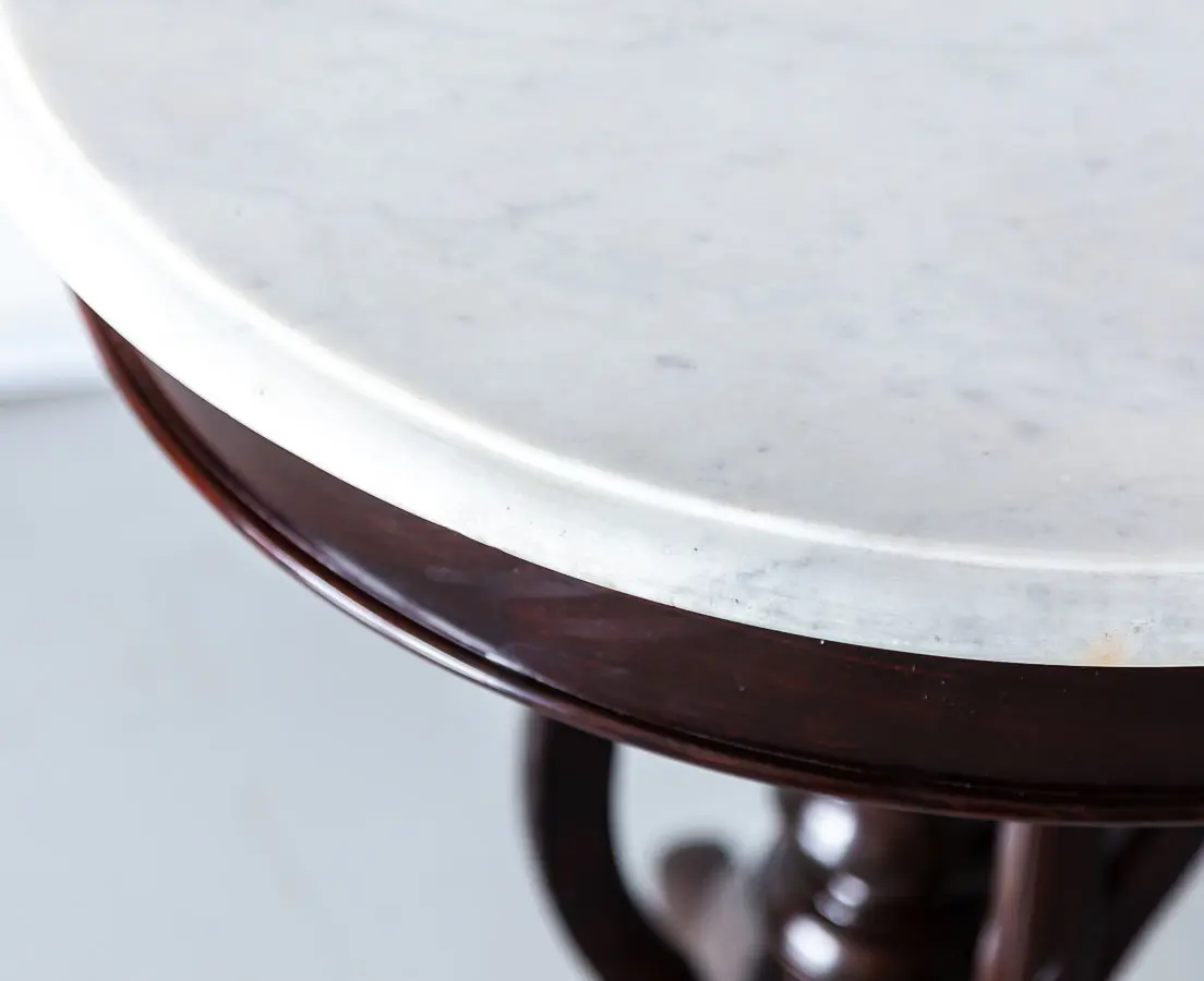 Antique Sidetable with Marble Top - The Past Perfect Collection - Singapore