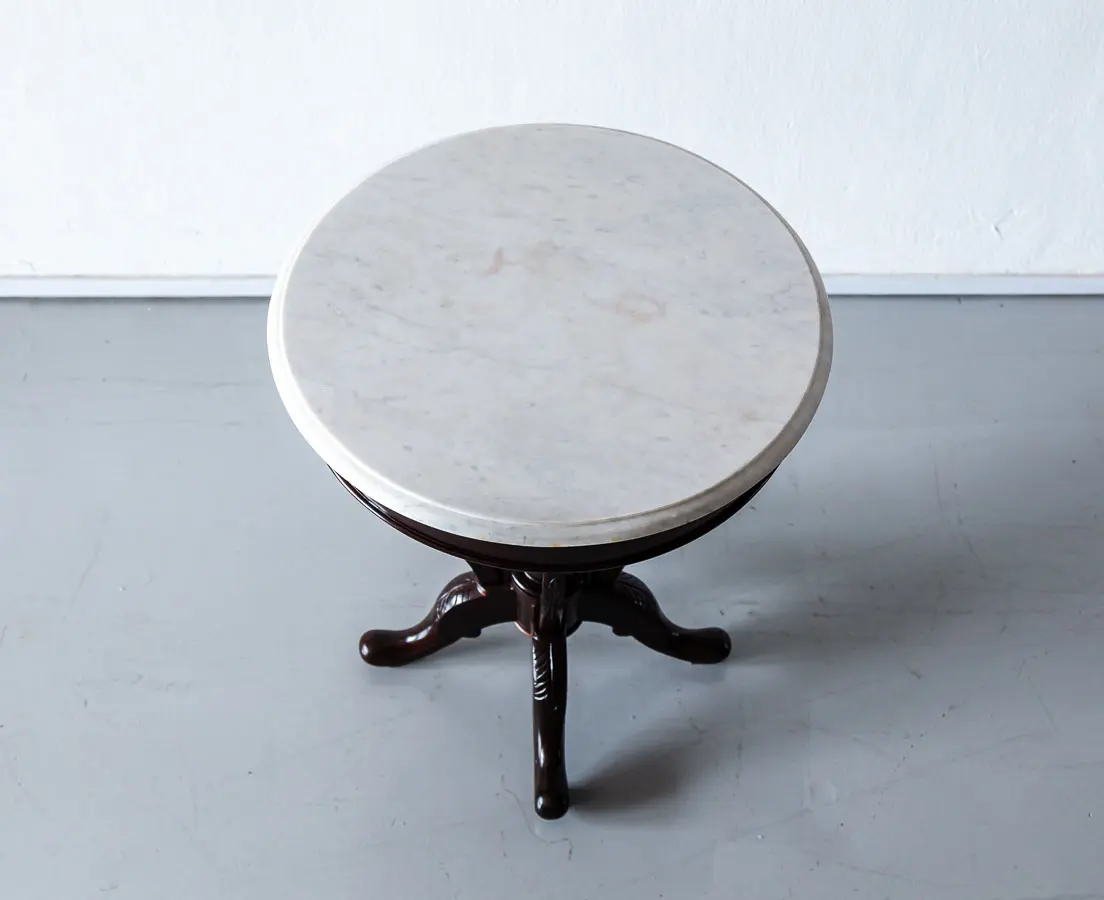 Antique Sidetable with Marble Top - The Past Perfect Collection - Singapore