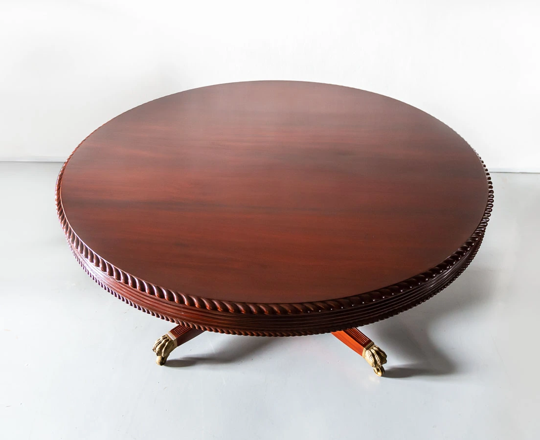 Antique Tables - British Colonial Mahogany Dining Table - The Past Perfect Collection - Singapore