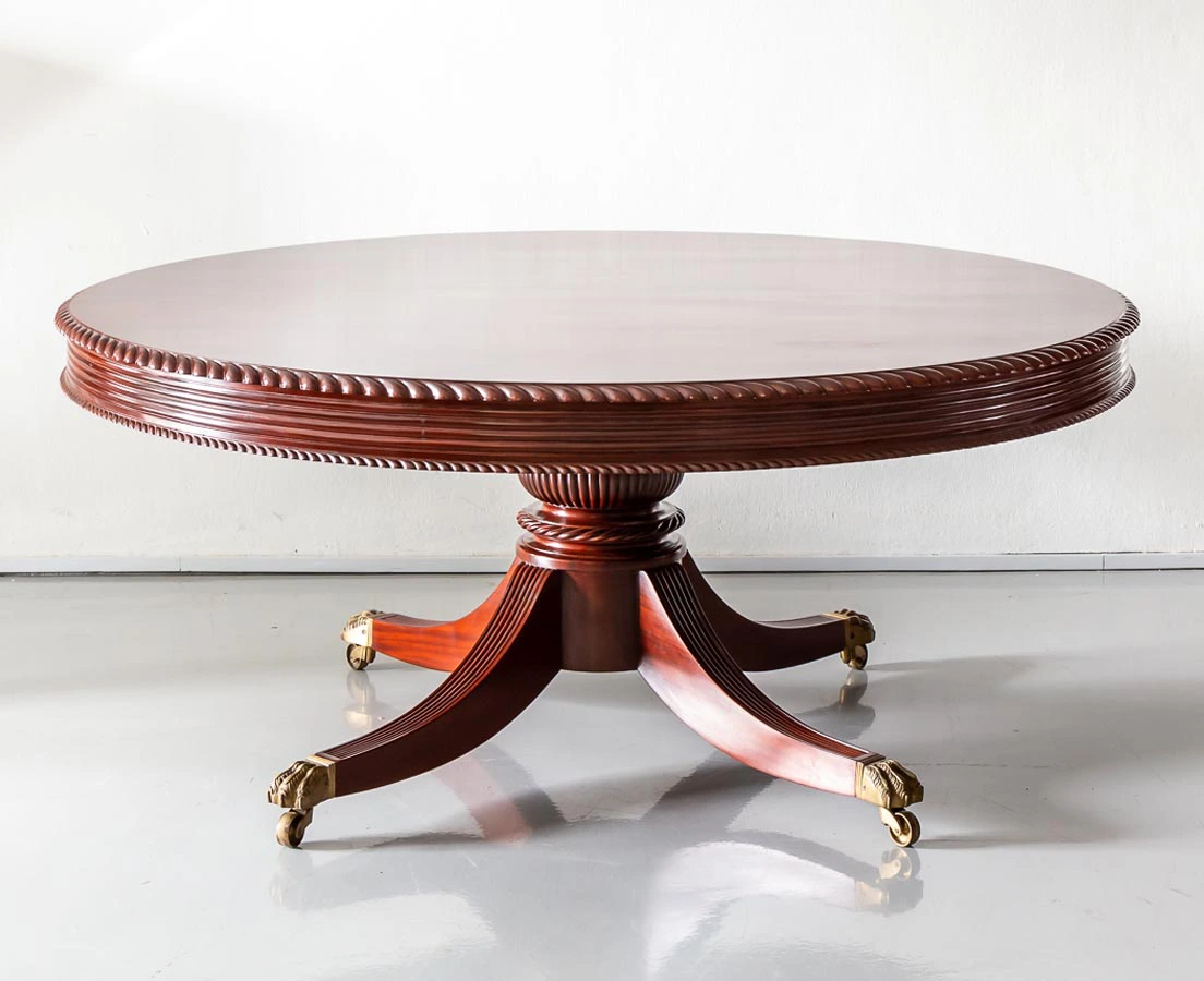 Antique Tables - British Colonial Mahogany Dining Table - The Past Perfect Collection - Singapore