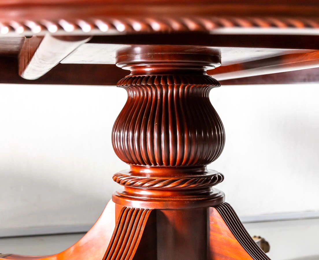 Antique Tables - British Colonial Mahogany Dining Table - The Past Perfect Collection - Singapore
