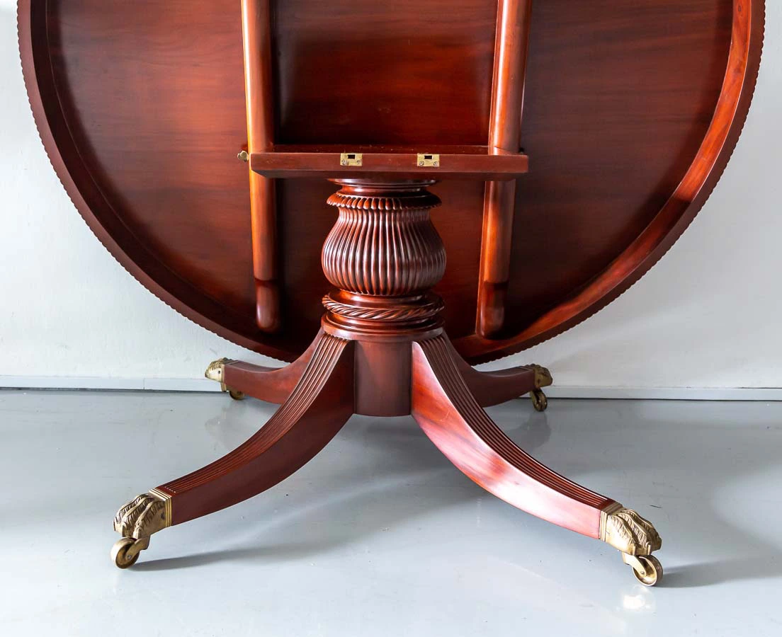 Antique Tables - British Colonial Mahogany Dining Table - The Past Perfect Collection - Singapore