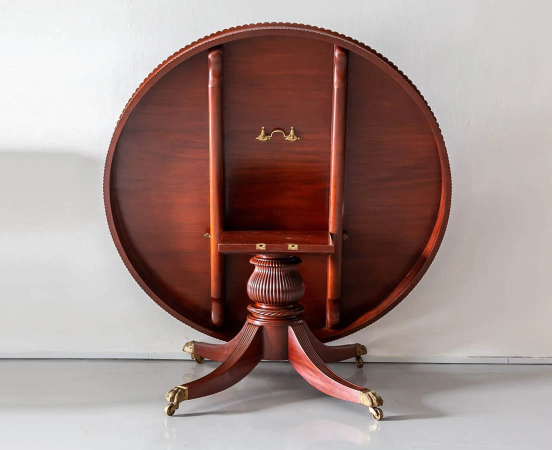 Antique Tables - British Colonial Mahogany Dining Table - The Past Perfect Collection - Singapore
