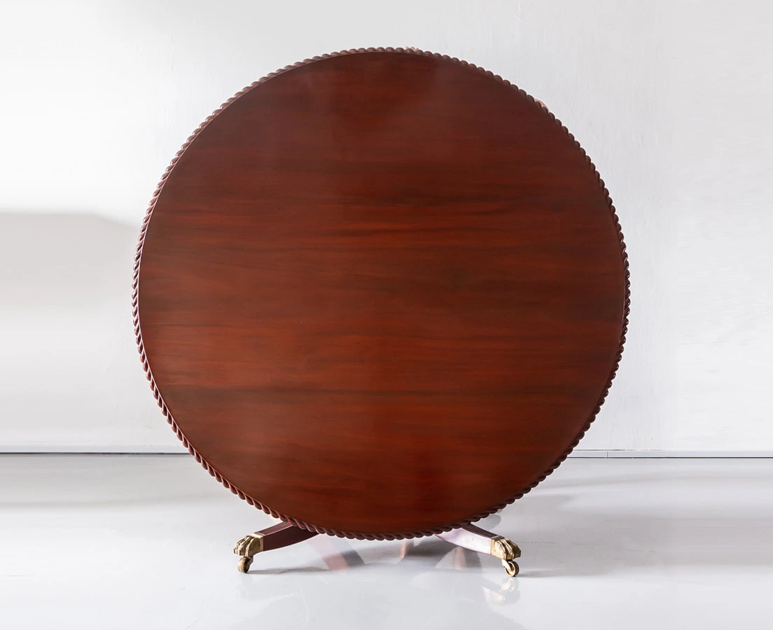 Antique Tables - British Colonial Mahogany Dining Table - The Past Perfect Collection - Singapore