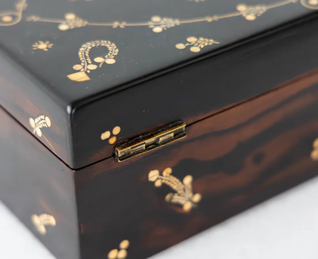 Ebony Box with ivory Inlay