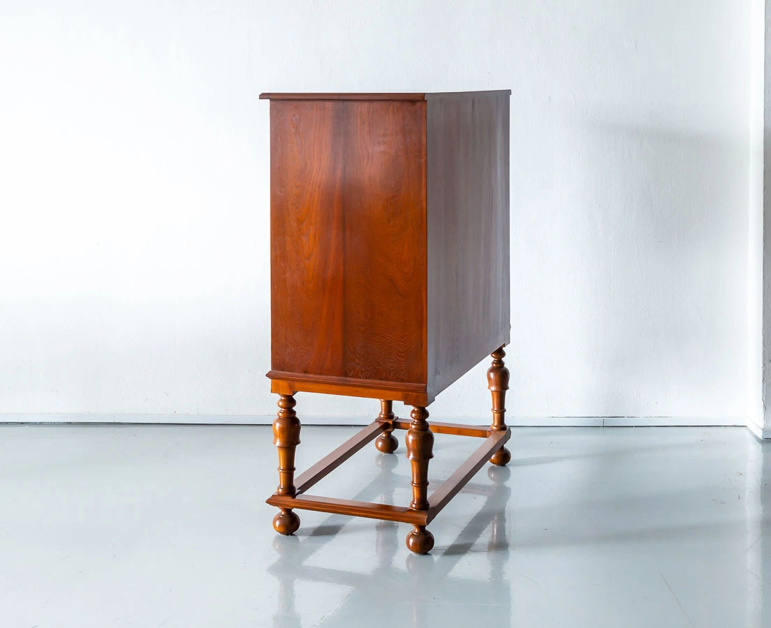Antique Chest of Drawers - British Colonial teakwood Chest of Drawers on Stand - The Past Perfect Collection - Singapore