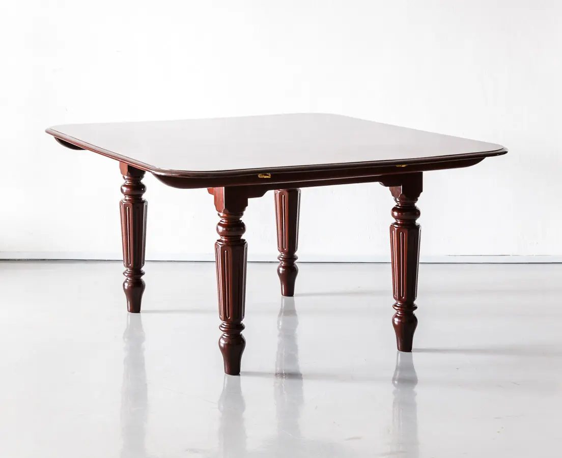 Antique Dining Tables - Brtish Colonial Mahogany Dining Table - The Past Perfect Collection - Singapore