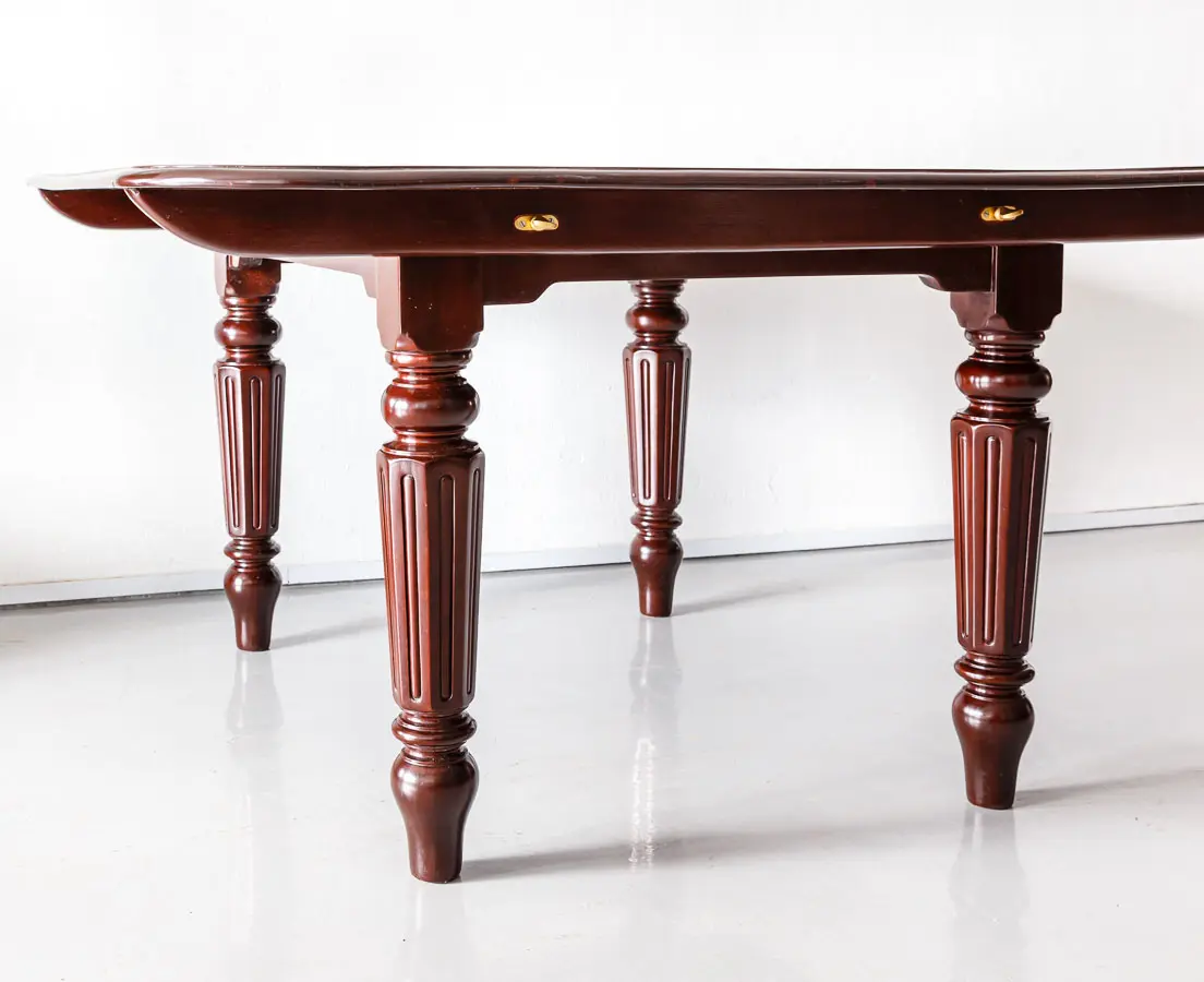 Antique Dining Tables - Brtish Colonial Mahogany Dining Table - The Past Perfect Collection - Singapore