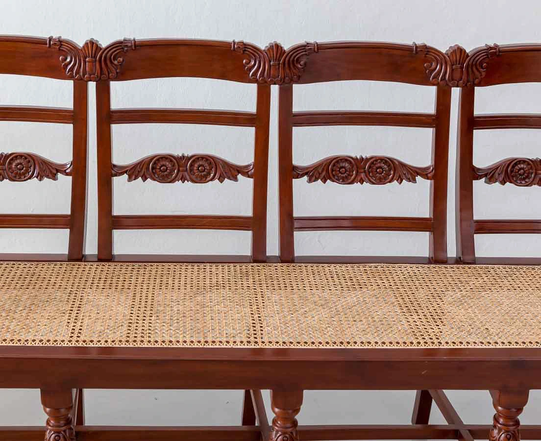 BSS-079 4L Portuguese colonial mahogany settee l The Past Perfect Collection l Singapore
