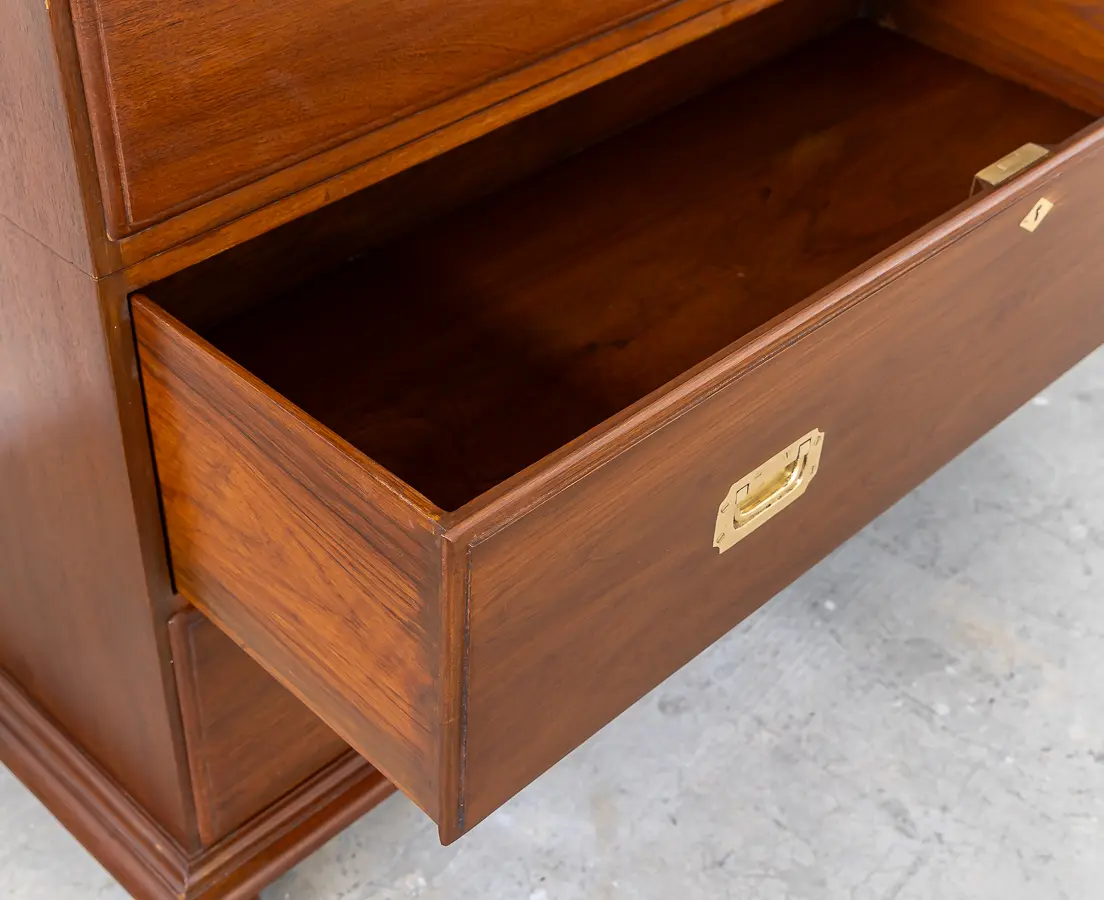 Teakwood Campaign Chest of Drawers