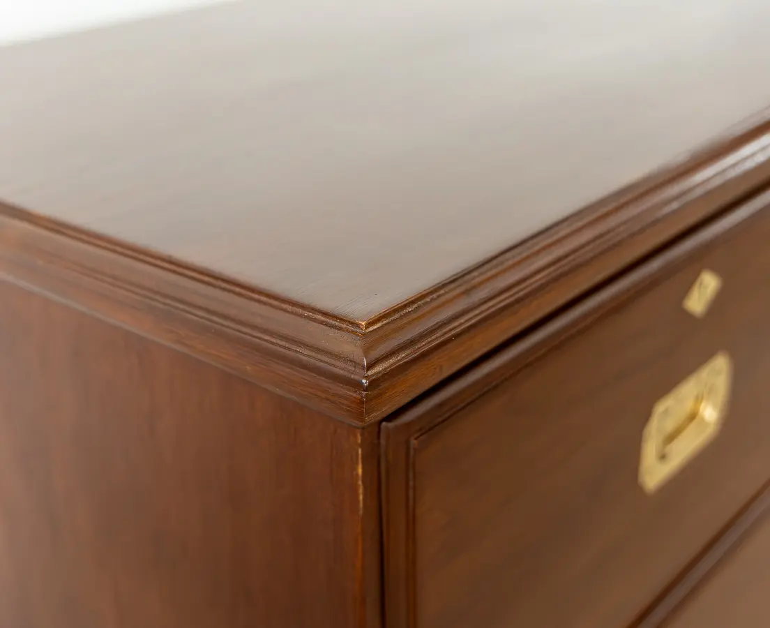 Teakwood Campaign Chest of Drawers