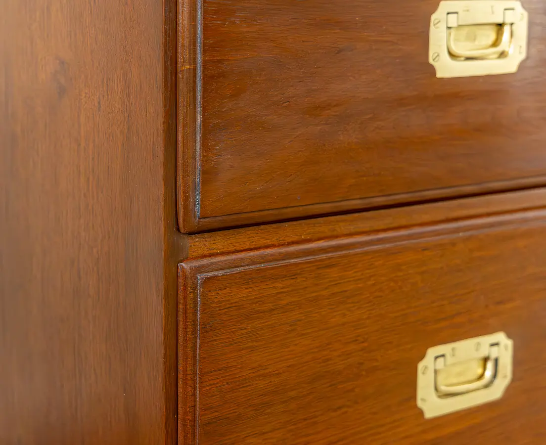 Teakwood Campaign Chest of Drawers