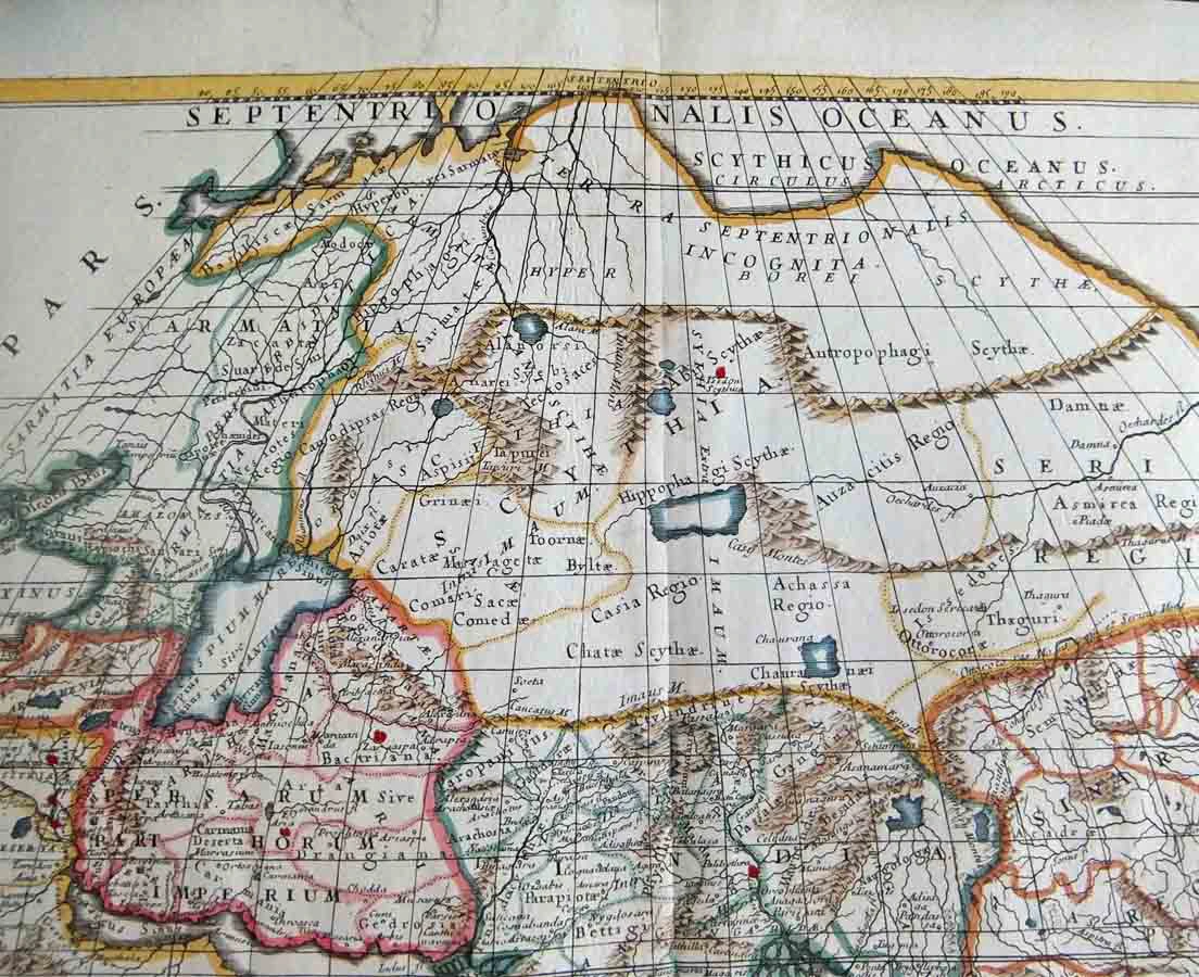 MAP-039 3L Antique map Asia-Sanson l The Past Perfect Collection l Singapore