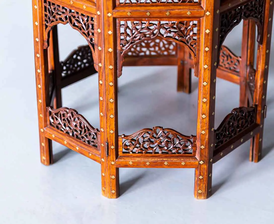 Occasional Walnut Table with Inlay - The Past Perfect collection - Singapore