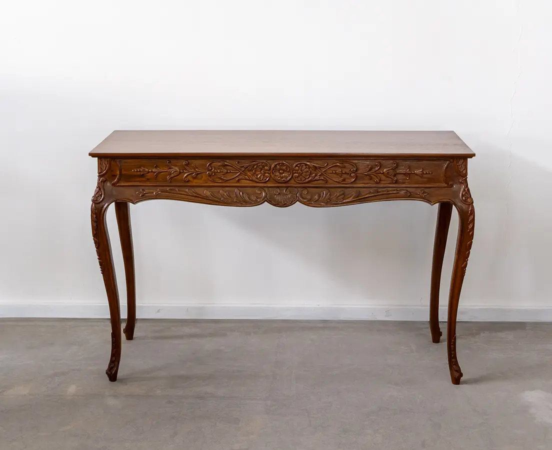 Teakwood Carved Centre Console Table