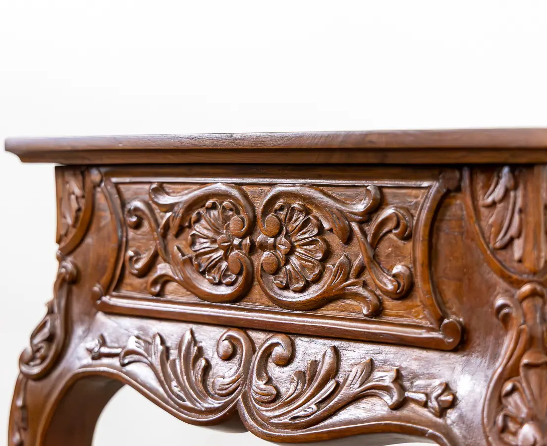 Teakwood Carved Centre Console Table