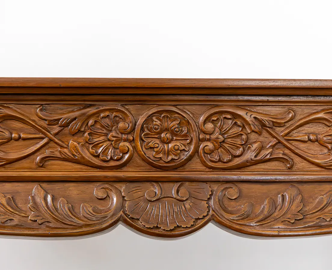 Teakwood Carved Centre Console Table