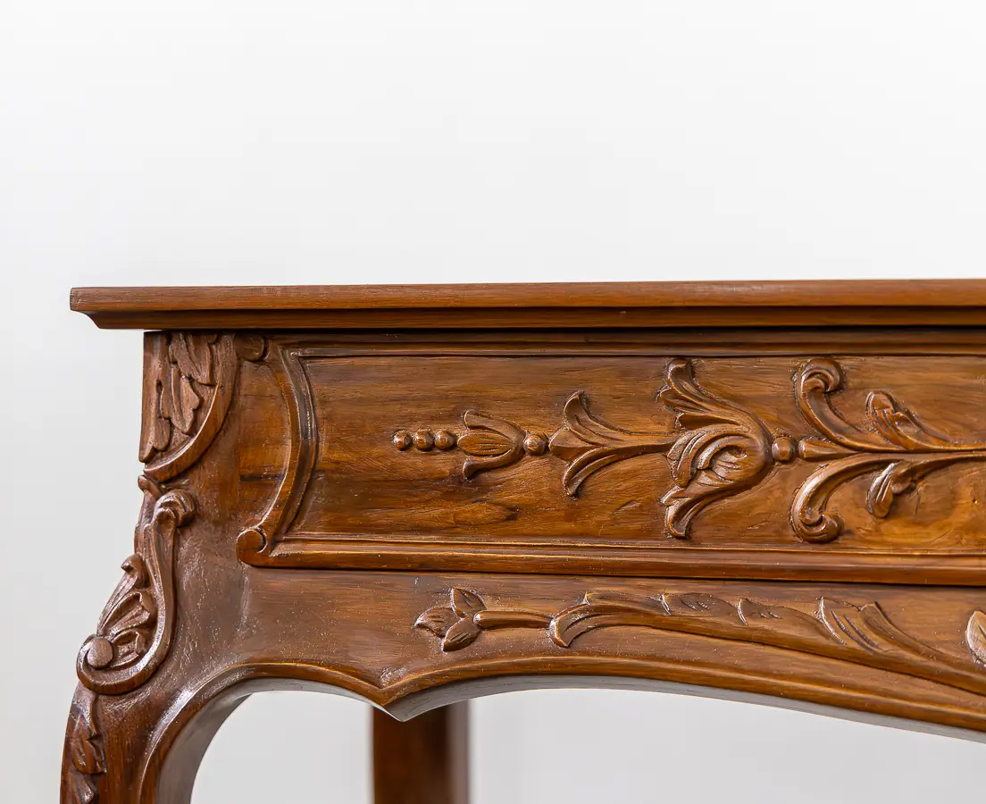 Teakwood Carved Centre Console Table