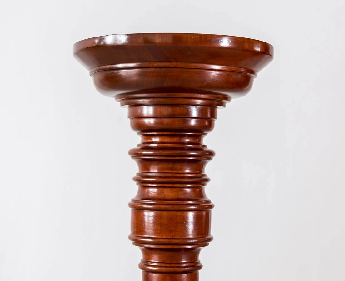 VAR-144 4L Pair of British Colonial Mahogany Pillars l The Past Perfect Collection l Singapore