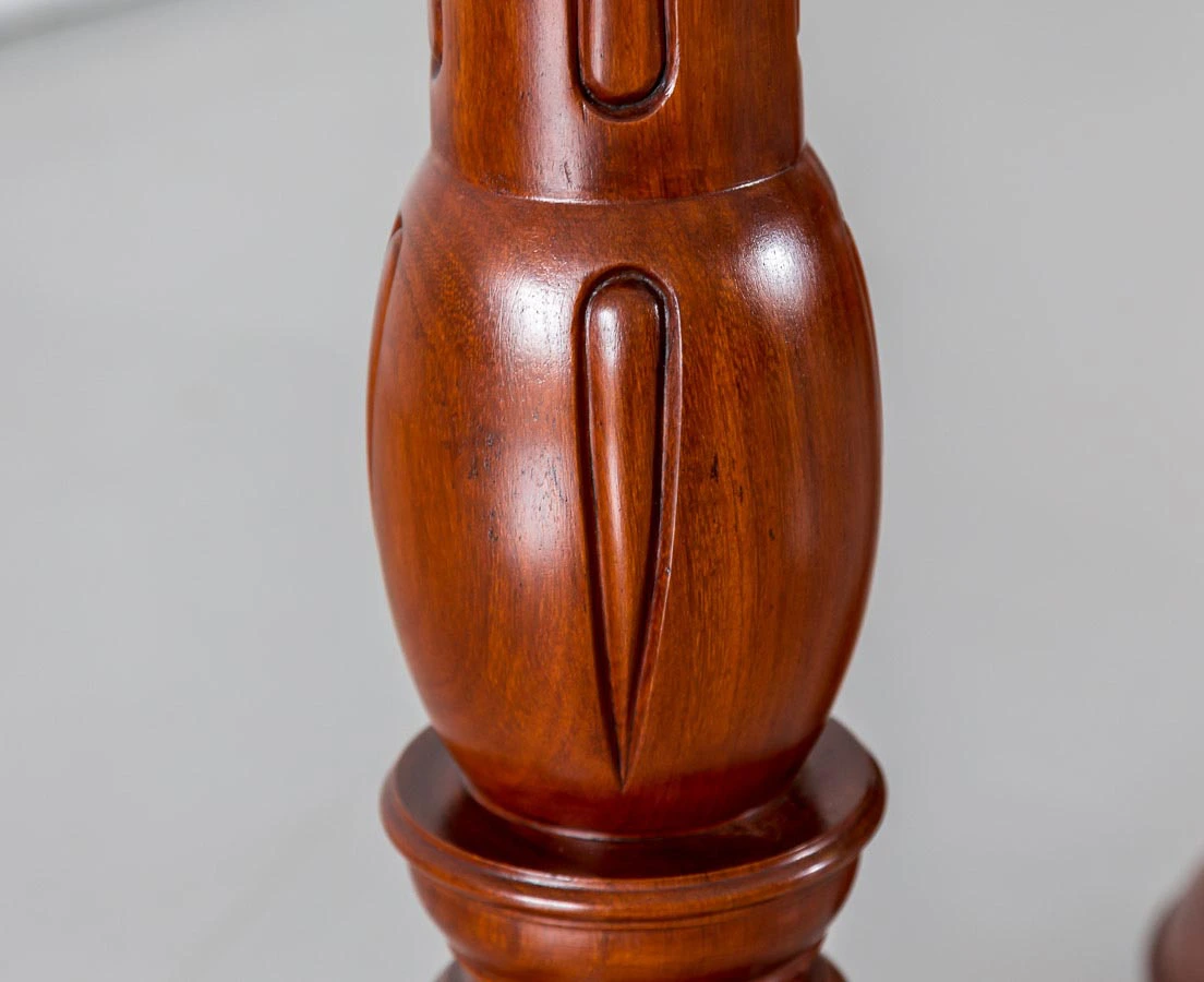 VAR-144 6L Pair of British Colonial Mahogany Pillars l The Past Perfect Collection l Singapore