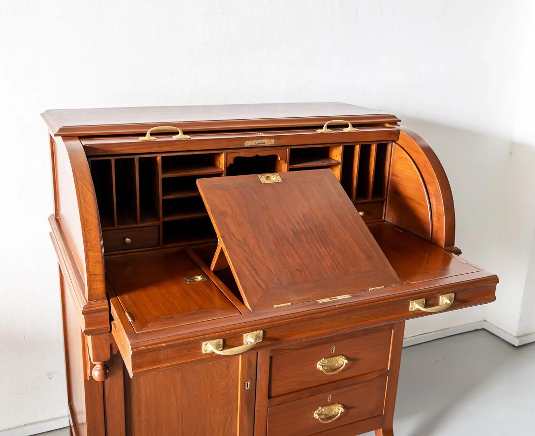 Antique Cylinder Desk - British Colonial - The Past Perfect Collection Singapore
