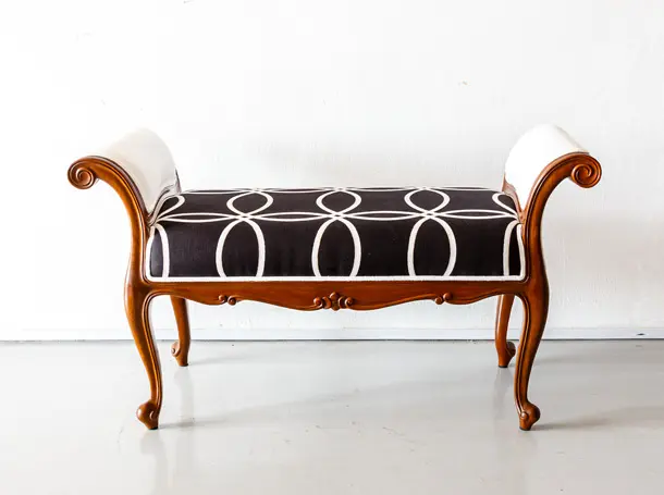 British Colonial Teakwood Window Seater - The Past Perfect Collection - Singapore