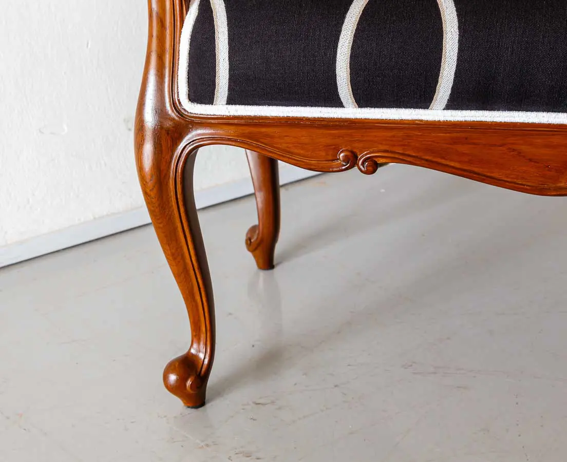 British Colonial Teakwood Window Seater - The Past Perfect Collection - Singapore