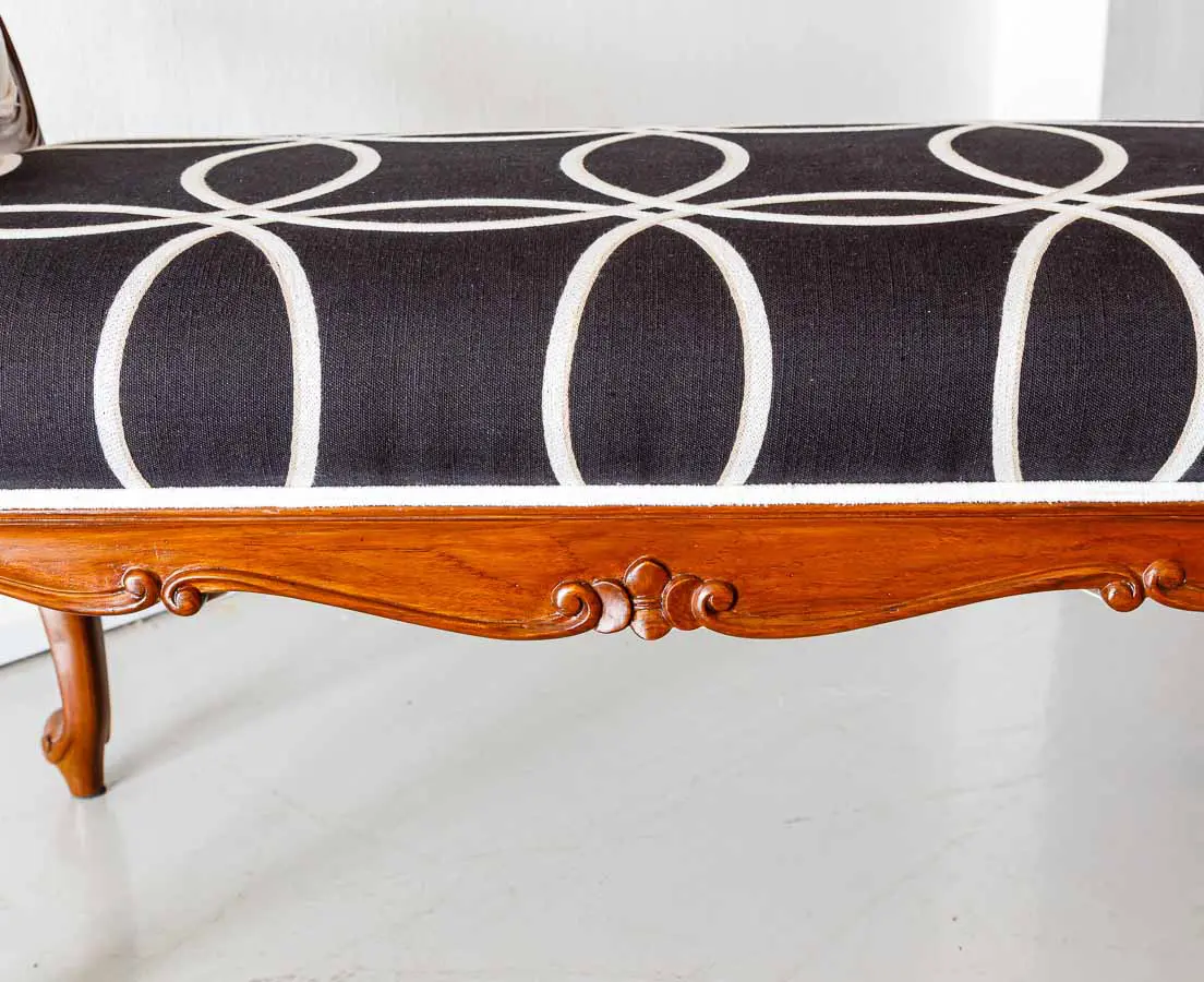 British Colonial Teakwood Window Seater - The Past Perfect Collection - Singapore