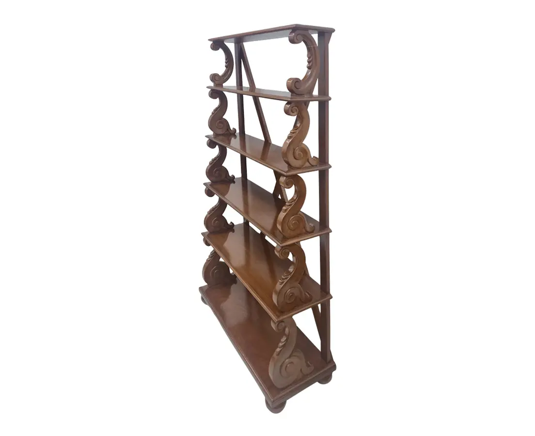 Teakwood Waterfall Bookcases
