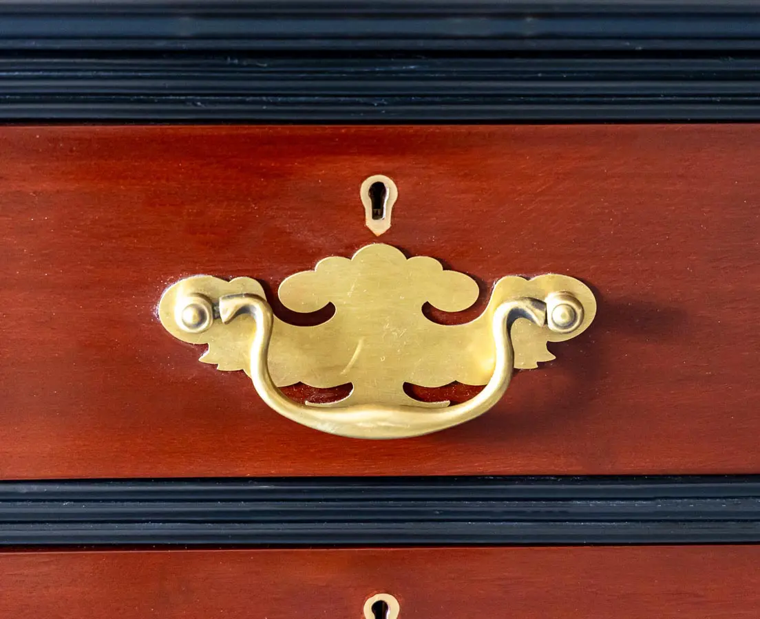 Mahogany & Ebony Chest of Drawers - The Past Perfect Collection - Singapore