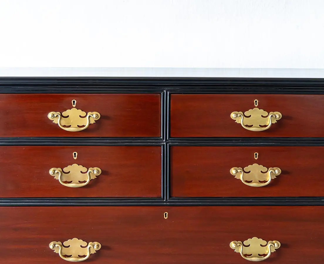 Mahogany & Ebony Chest of Drawers - The Past Perfect Collection - Singapore