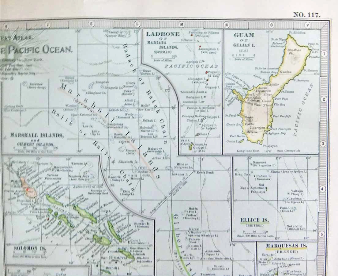 MAP-059 3L Antique map New Zealand with Islands of the Pacific Ocean l The Past Perfect Collection l Singapore