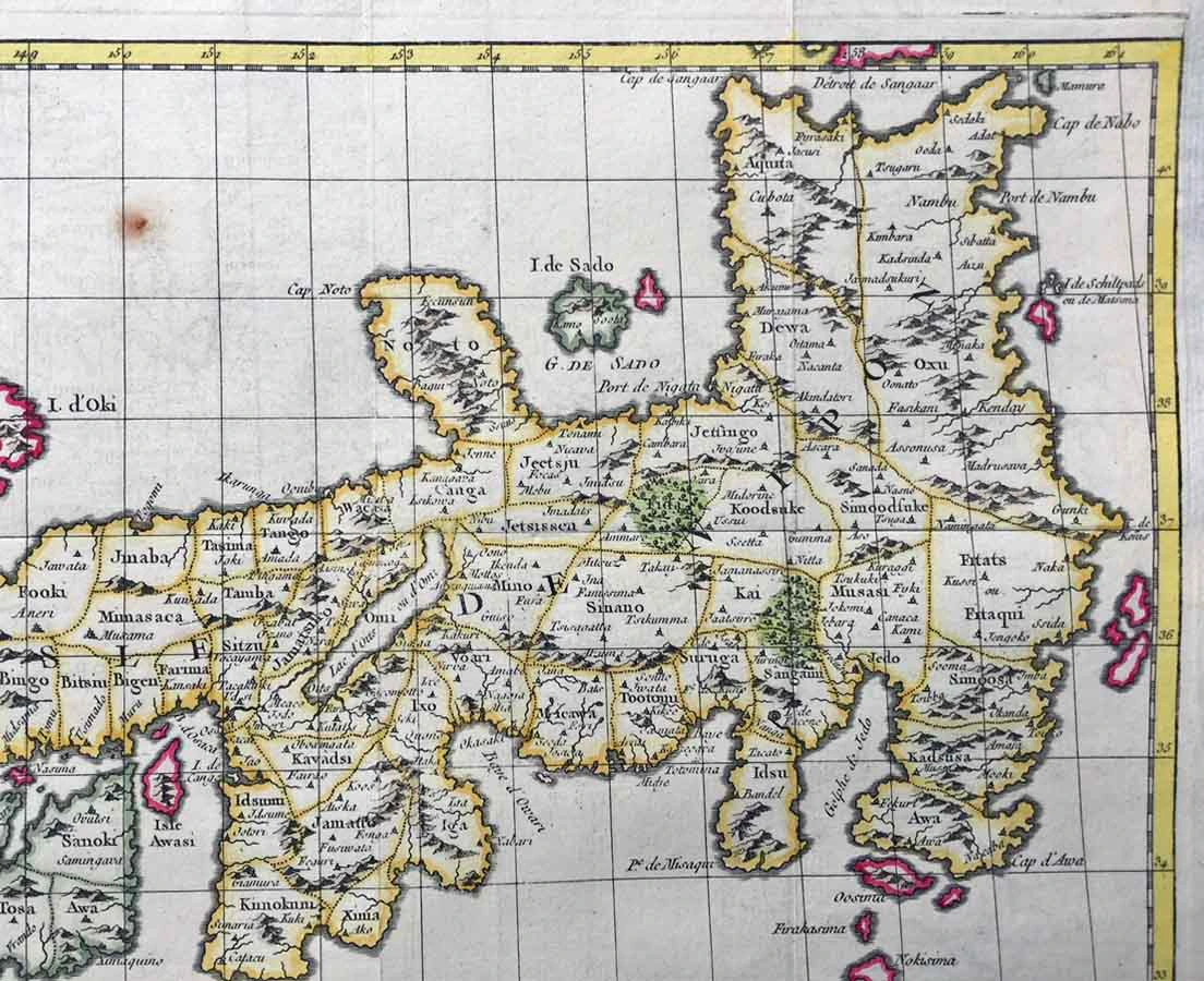 MAP-106 3L Antique Map Japan - Bellin - 1752 l The Past Perfect Collection l Singapore