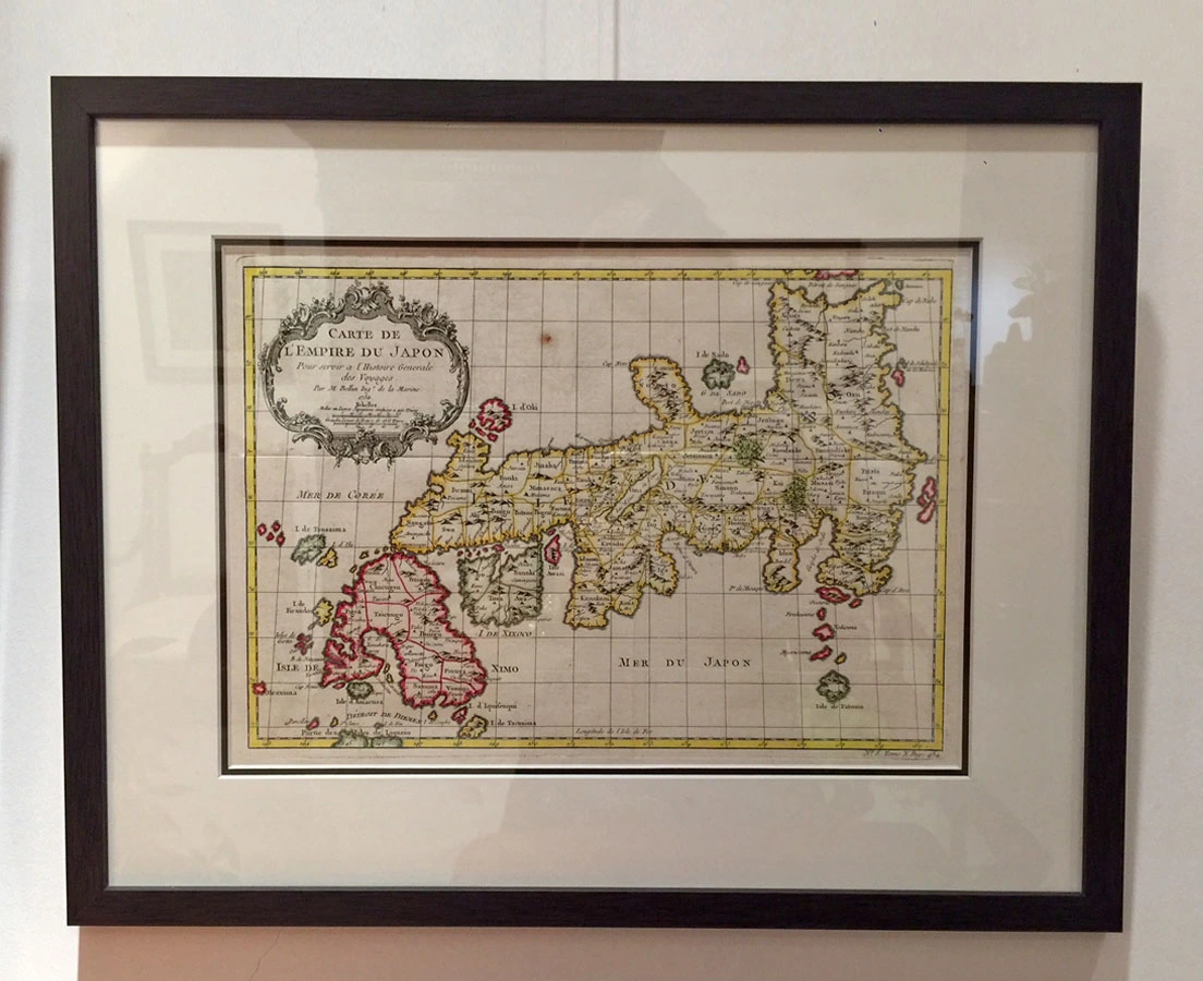 MAP-106 6L Antique Map Japan Copper Engraving l Bellin 1752 l the Past Perfect Collection l Singapore