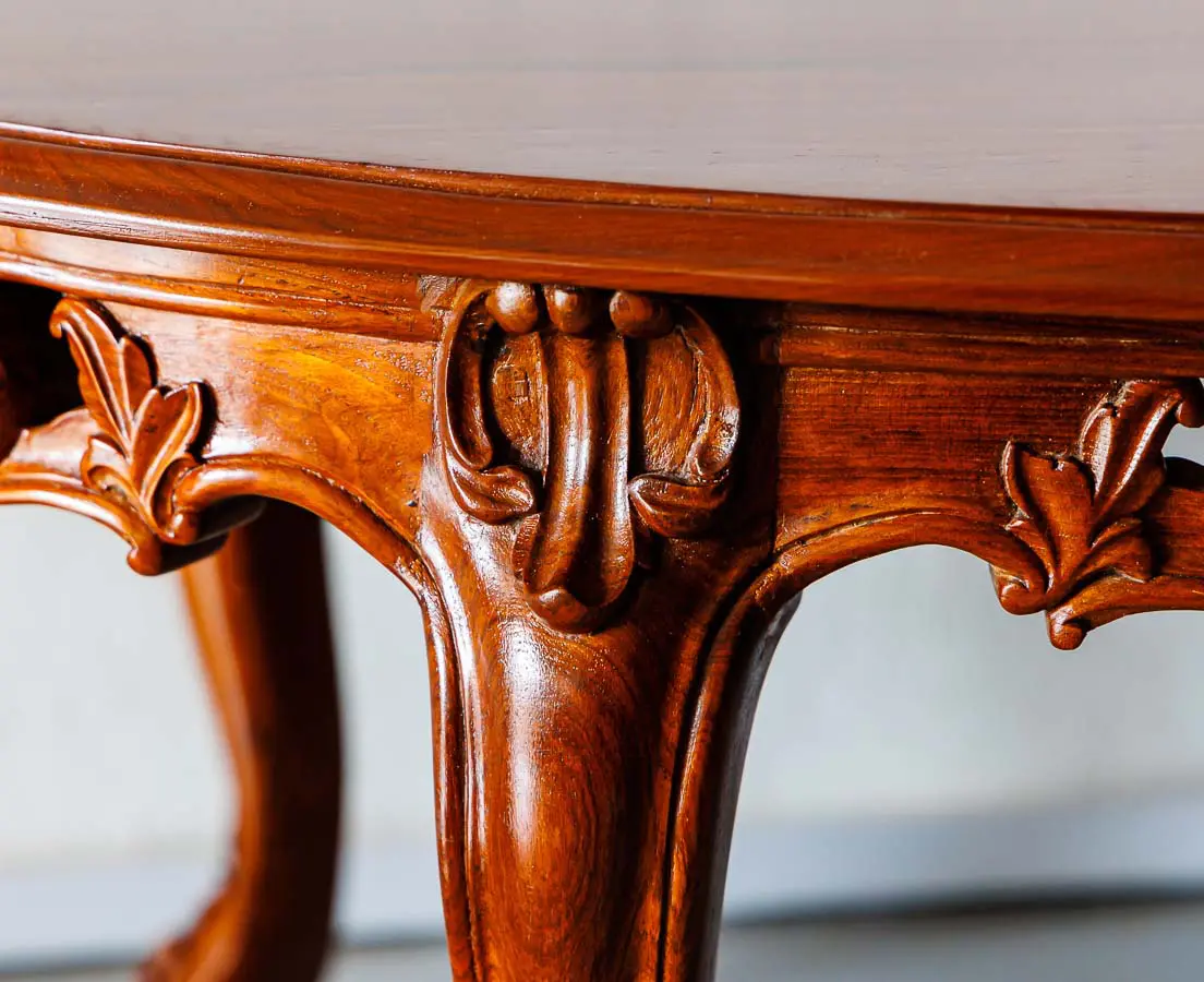Antique Tables - British Colonial Teakwood Low Oval Table - The Past Perfect Collection - Singapore