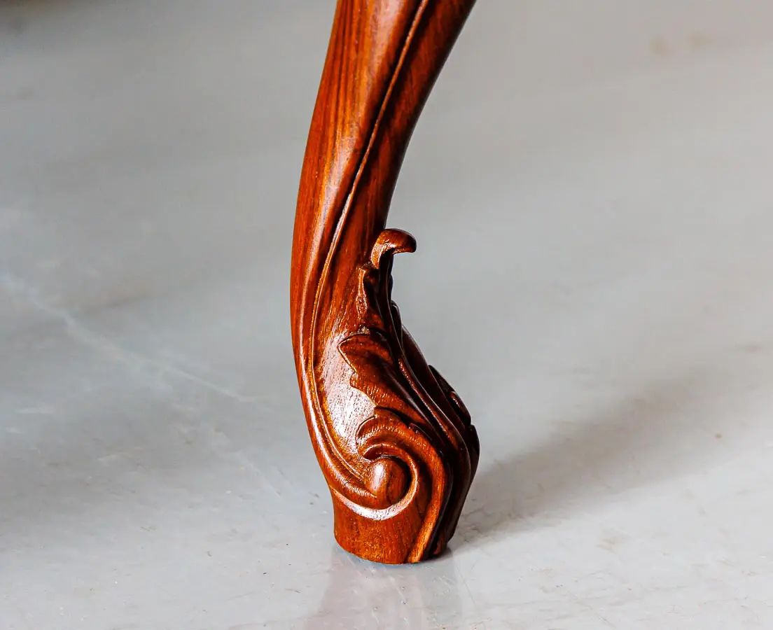 Antique Tables - British Colonial Teakwood Low Oval Table - The Past Perfect Collection - Singapore