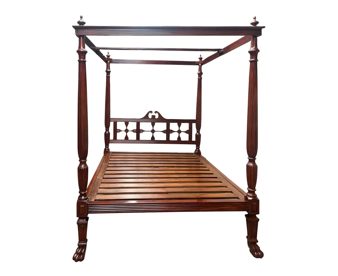 Mahogany four poster bed