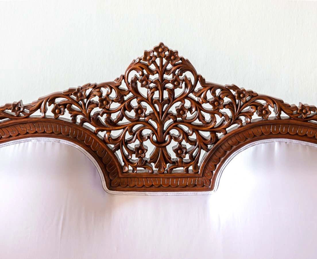 BSS-081 5L Anglo-Indian Walnut Carved Sofa l The Past Perfect Collection l Singapore
