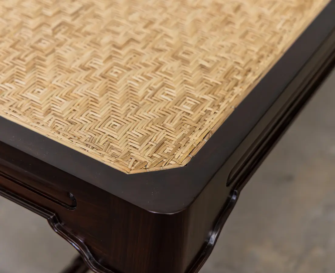Portuguese Rosewood Caned Benches(pair)