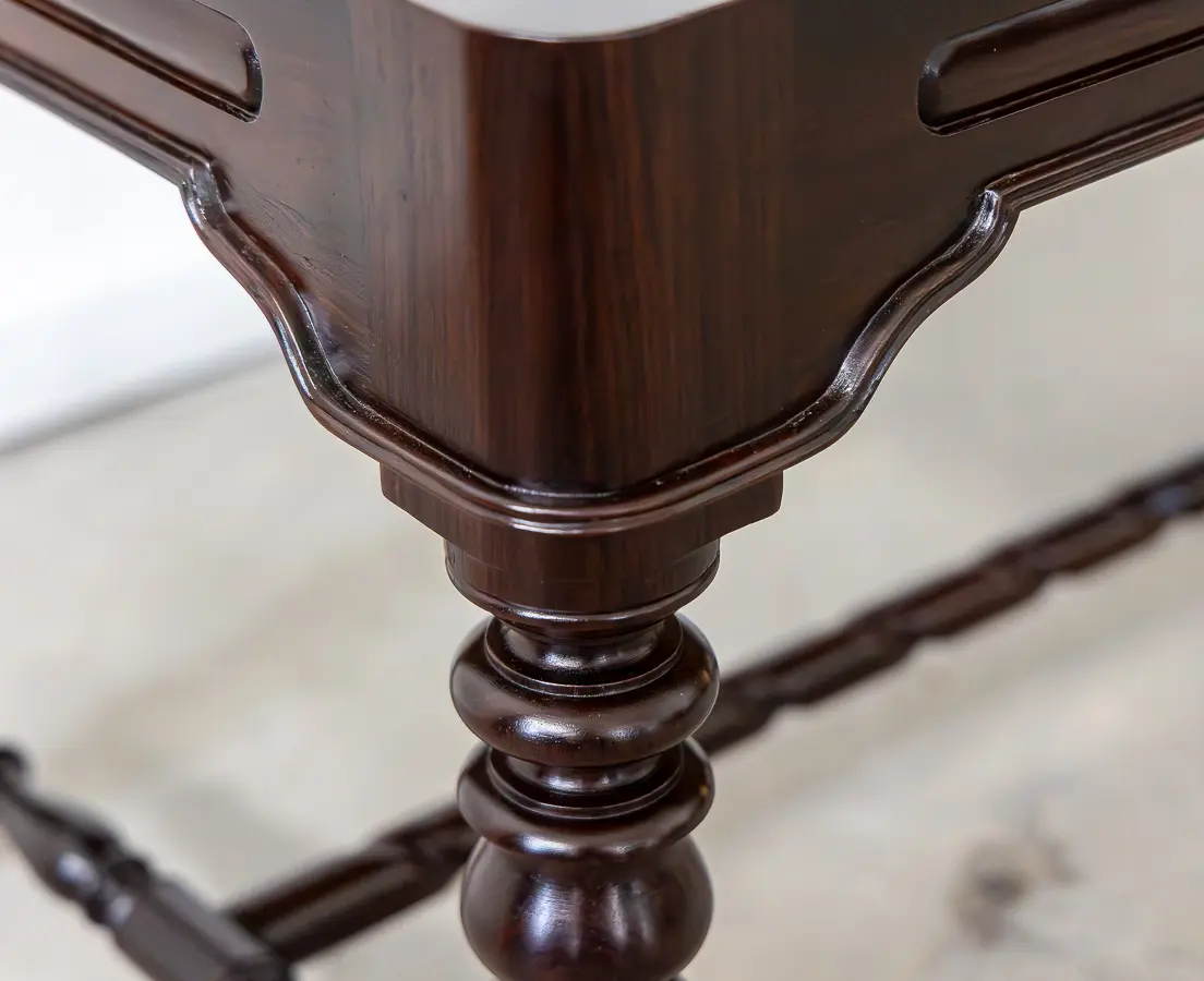 Portuguese Rosewood Caned Benches(pair)