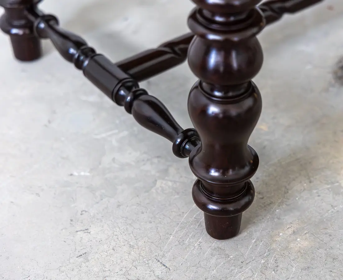 Portuguese Rosewood Caned Benches(pair)