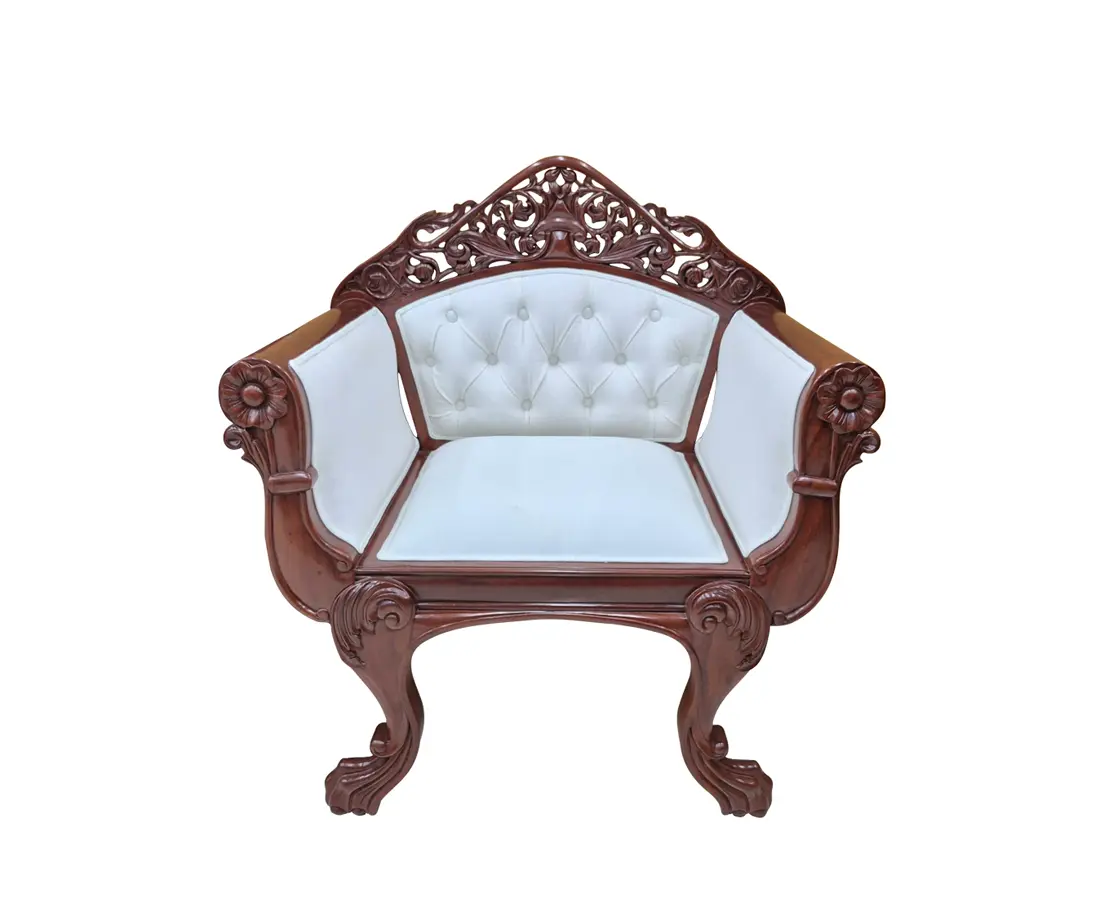 Anglo-Indian Mahogany Three Piece Sofa Set