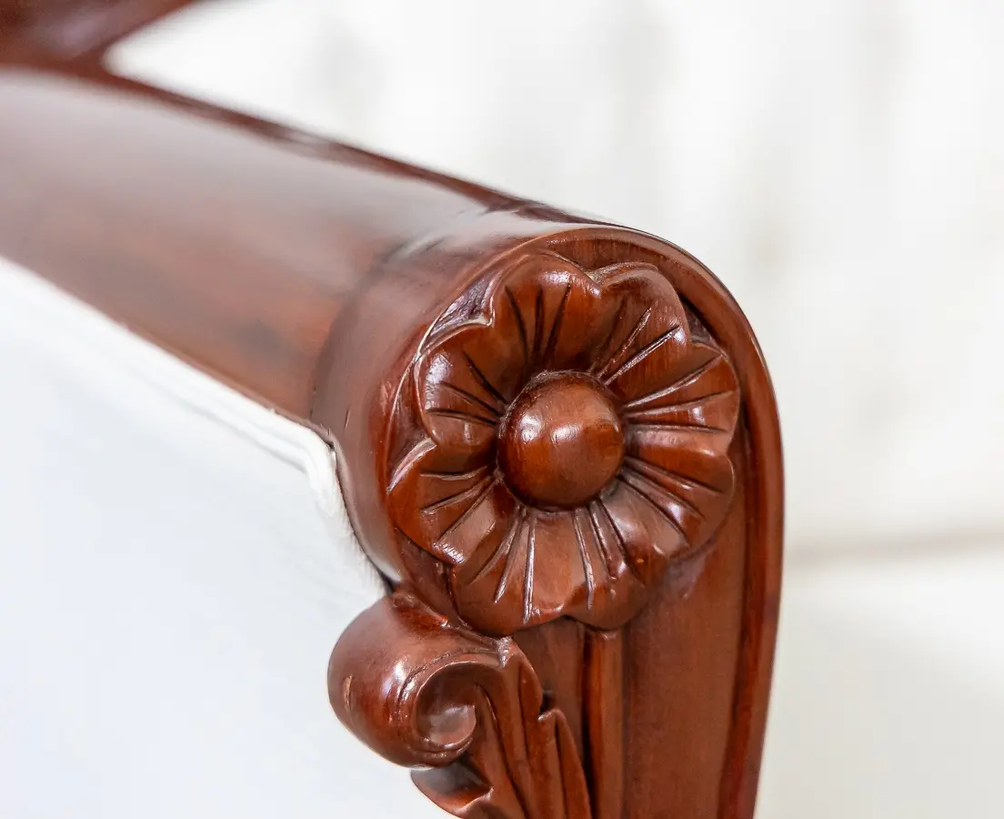 Mahogany Anglo-Indian Sofa and 2 Chairs